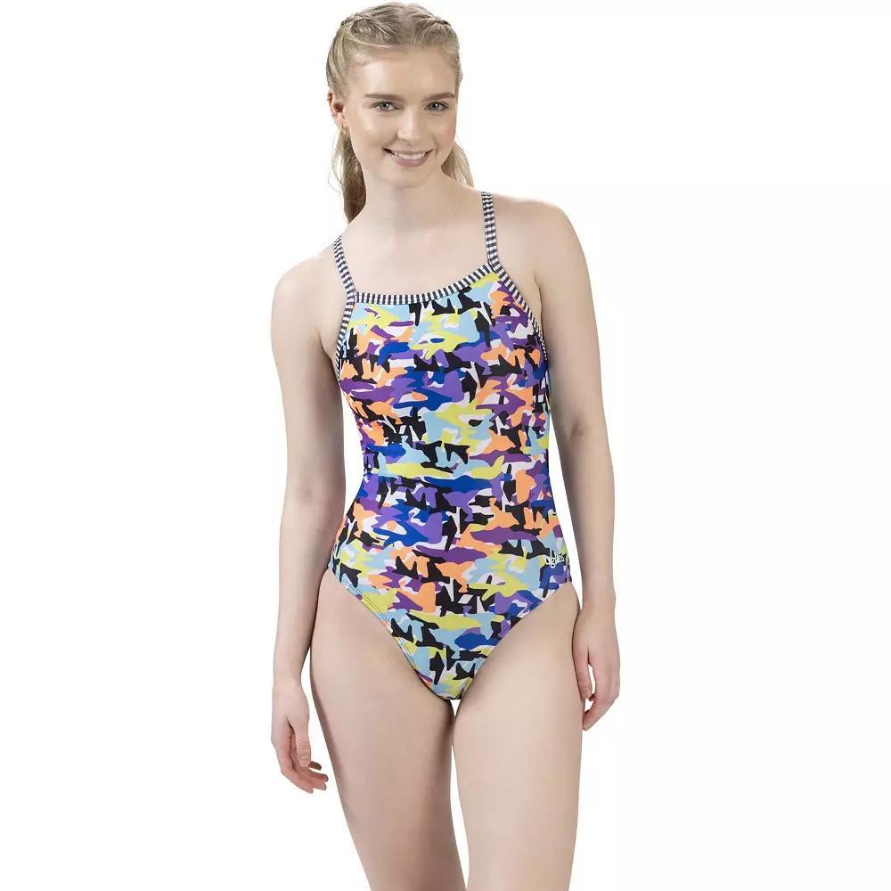 Women's Little Dolfin Uglies Delta Cutout Back One-Piece Swimsuit, Size: 30 Product Image