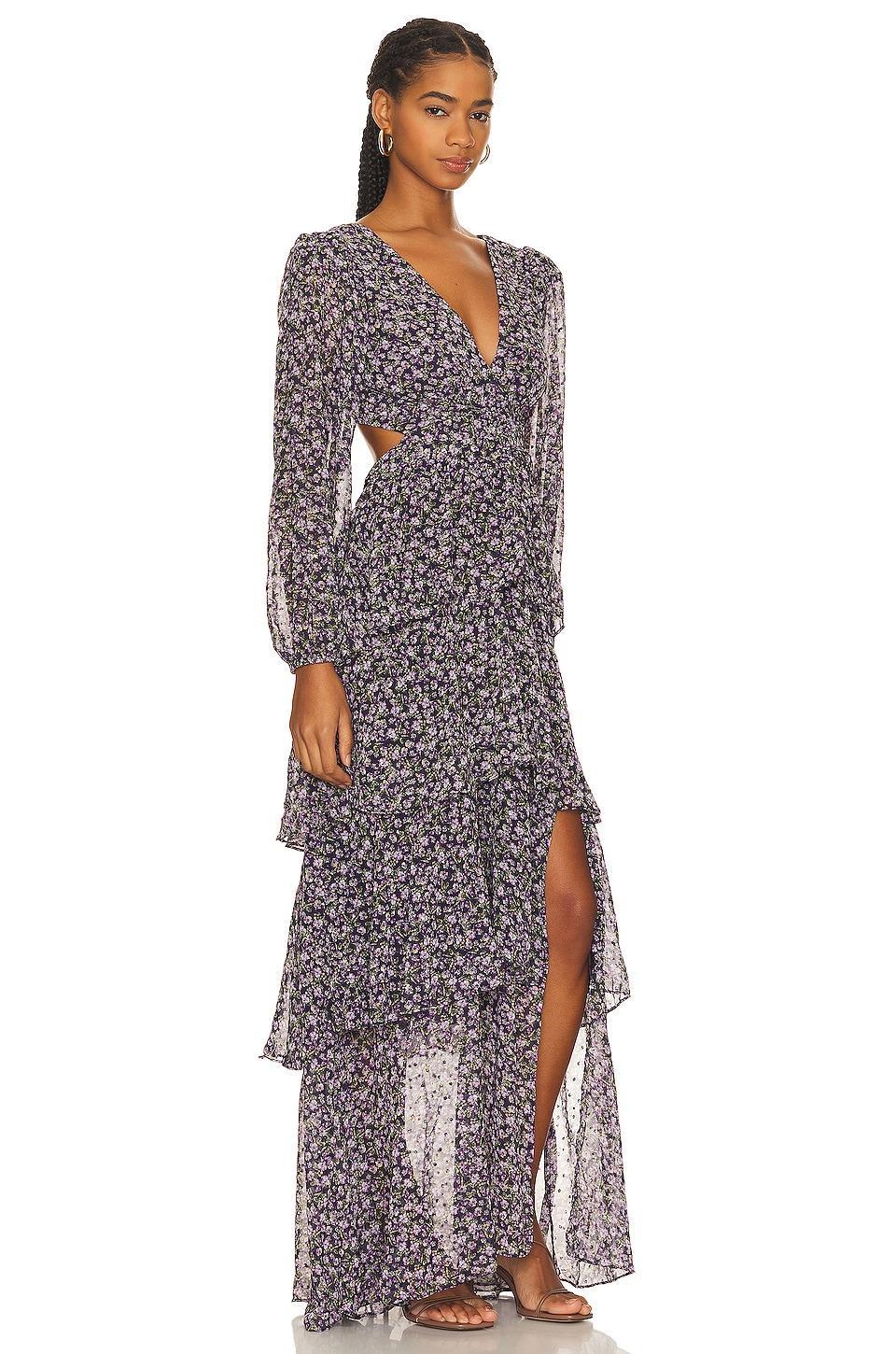 Womens Anora Floral Ruffled Maxi Dress Product Image