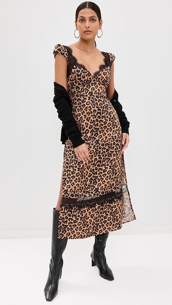 Free People Foolish Heart Printed Midi Dress | Shopbop Product Image