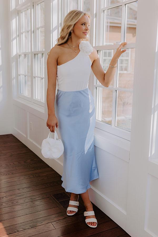 Lovely Moment Bodysuit in White Product Image