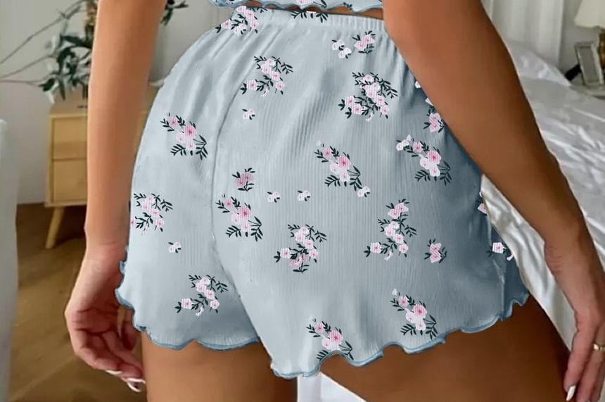 Floral Print Pajama Set Product Image