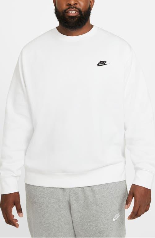 Nike Men's Club Crewneck Sweatshirt in Khaki/White at Nordstrom, Size Small Product Image
