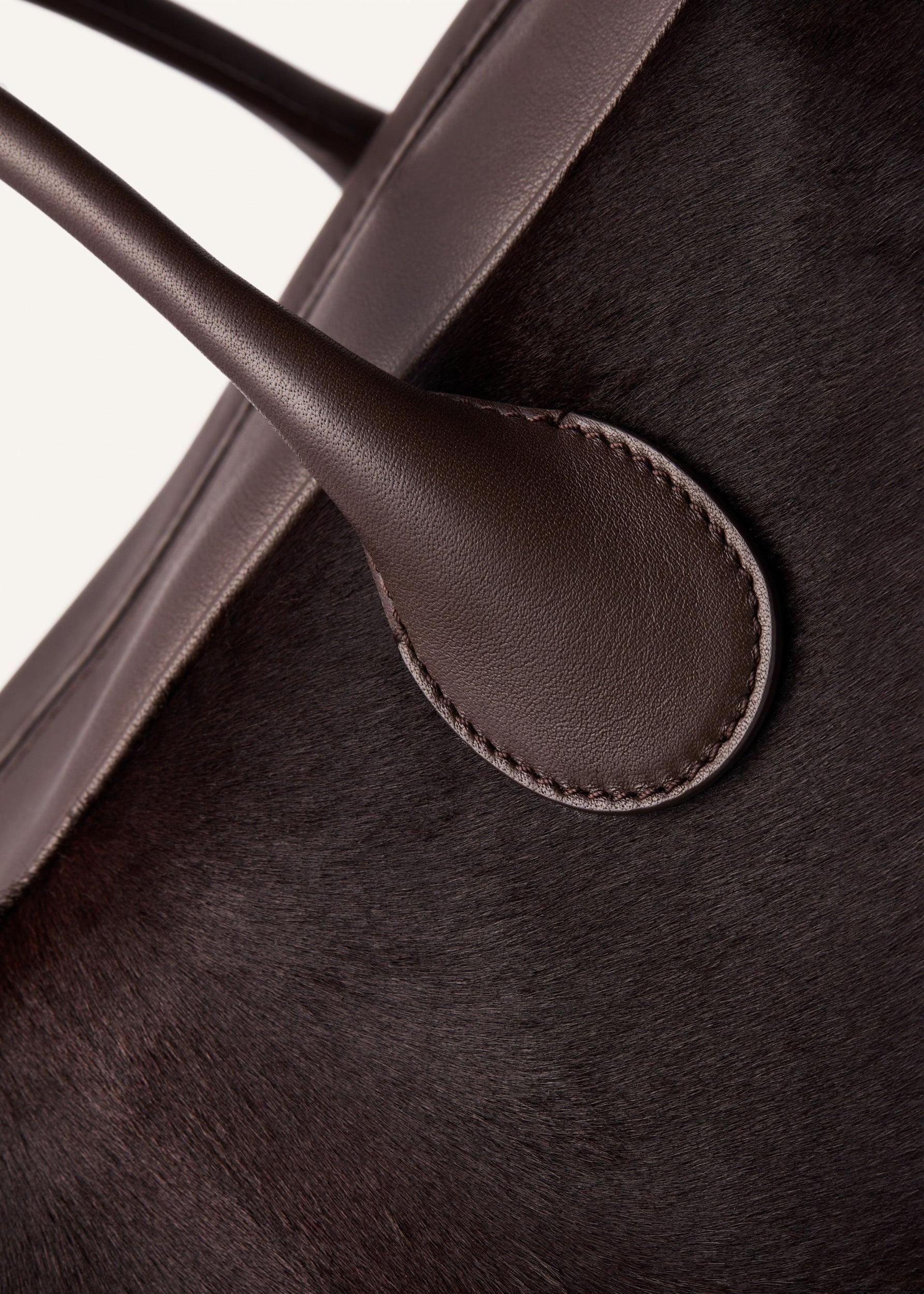 Large Brigitte bag in brown leather Product Image