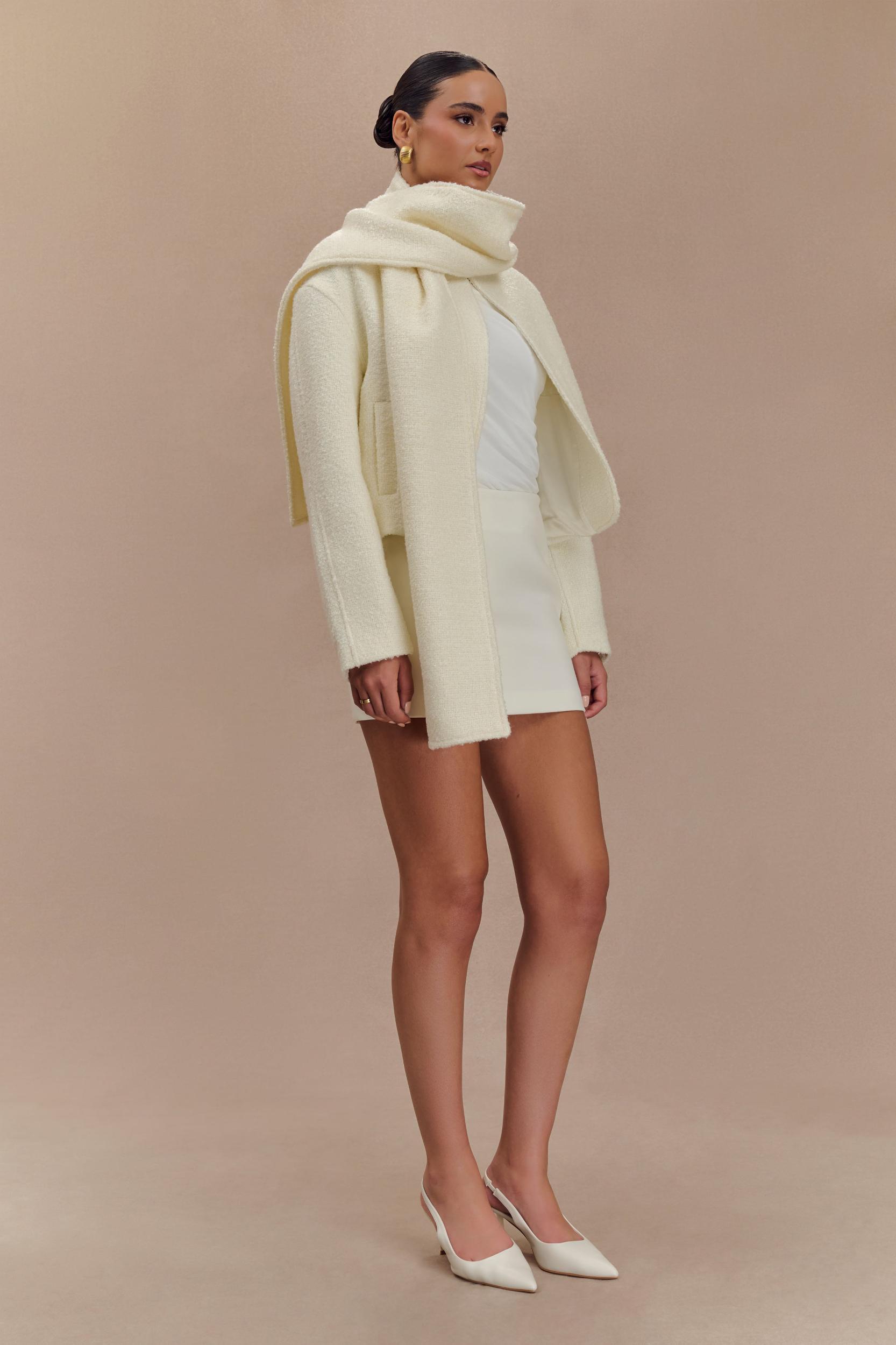 Bree Scarf And Jacket - Ivory Product Image