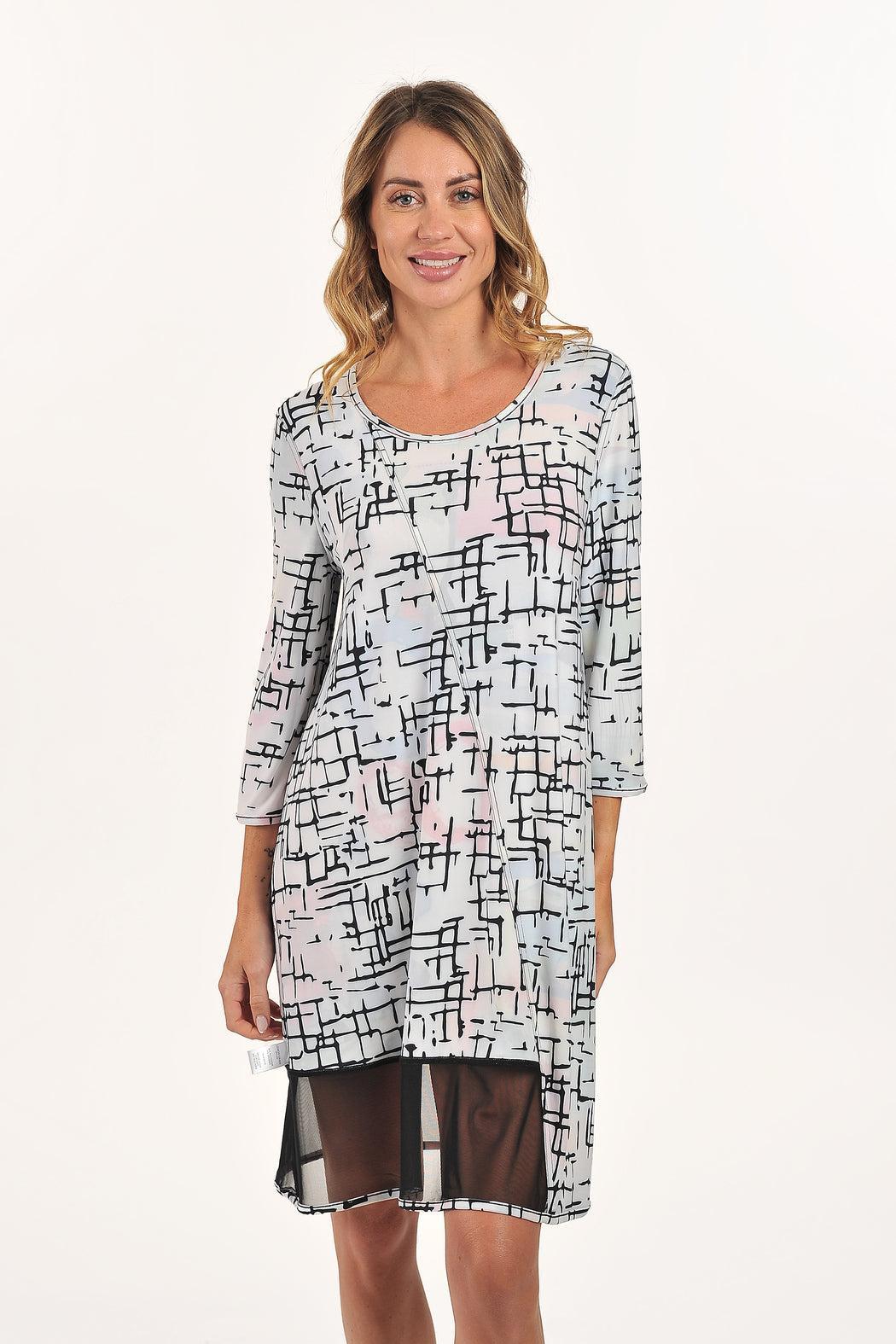Colorful Mesh Dress Product Image