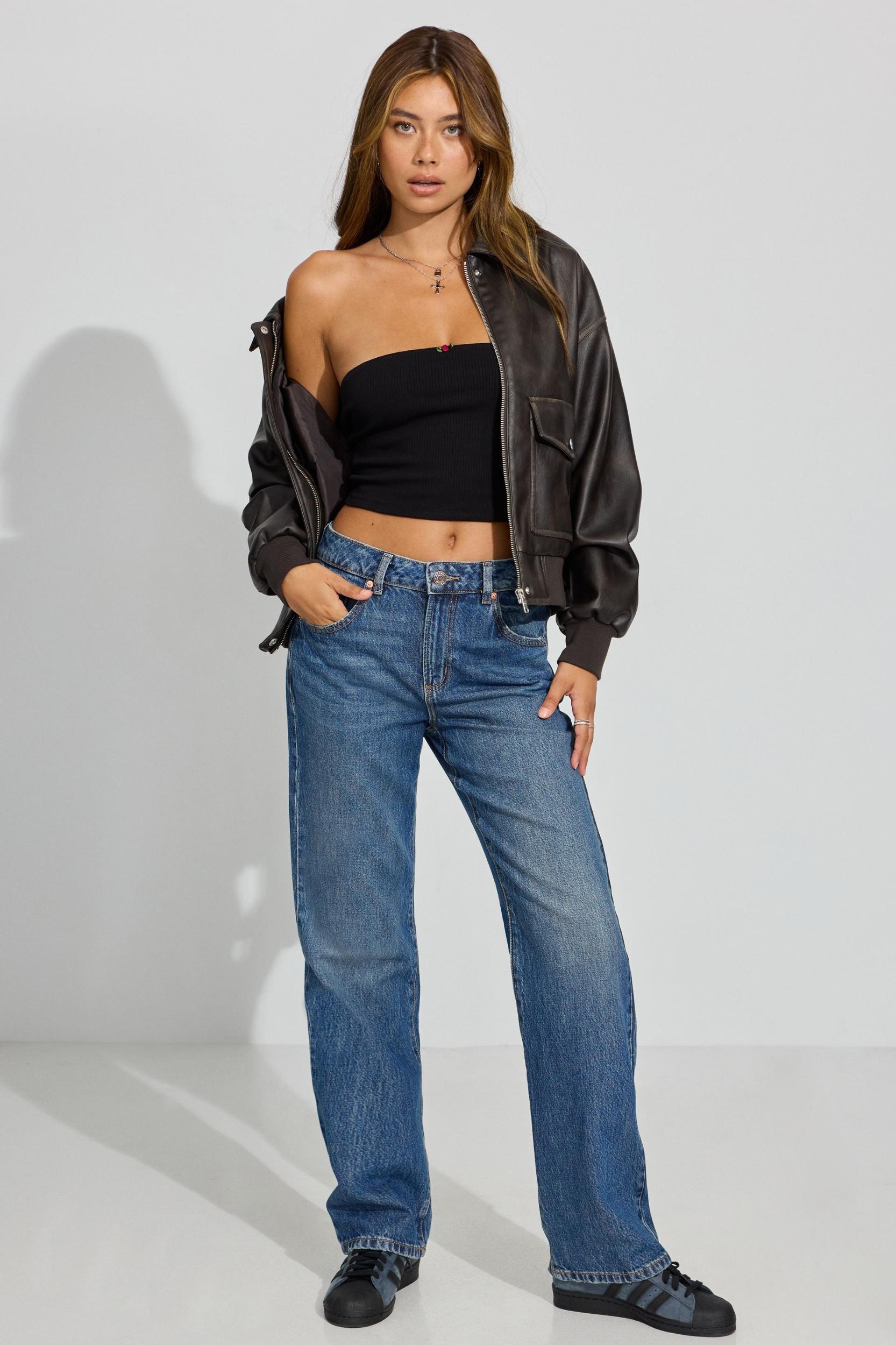 Relaxed Straight Jeans Product Image