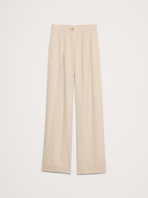 Soho High-Rise Wide-Leg Drapey Twill Pant Product Image