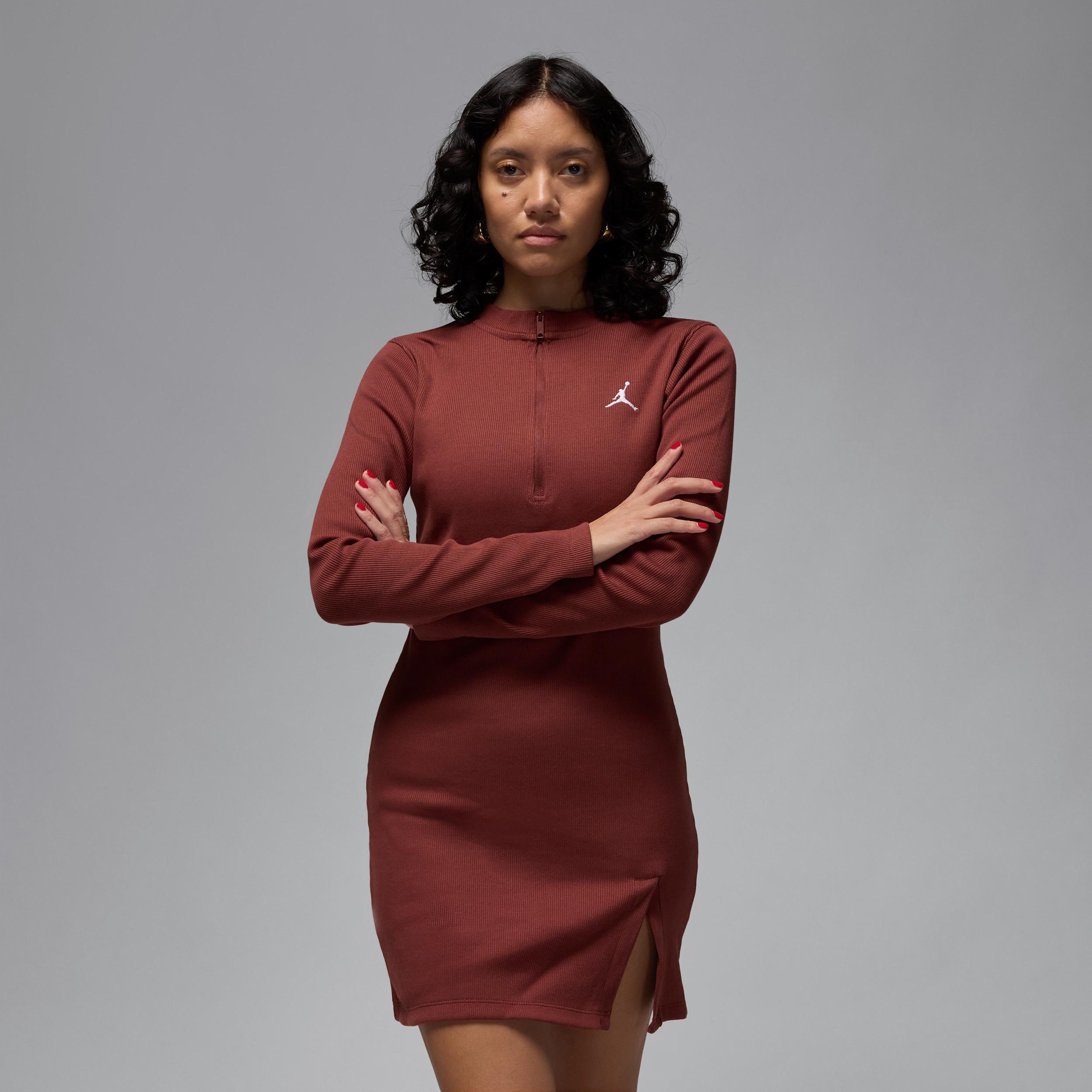 Women's Jordan 1/2-Zip Long-Sleeve Knit Dress Product Image