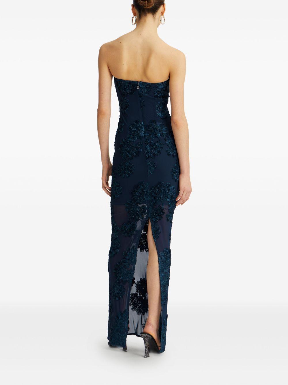 floral-mesh maxi dress Product Image