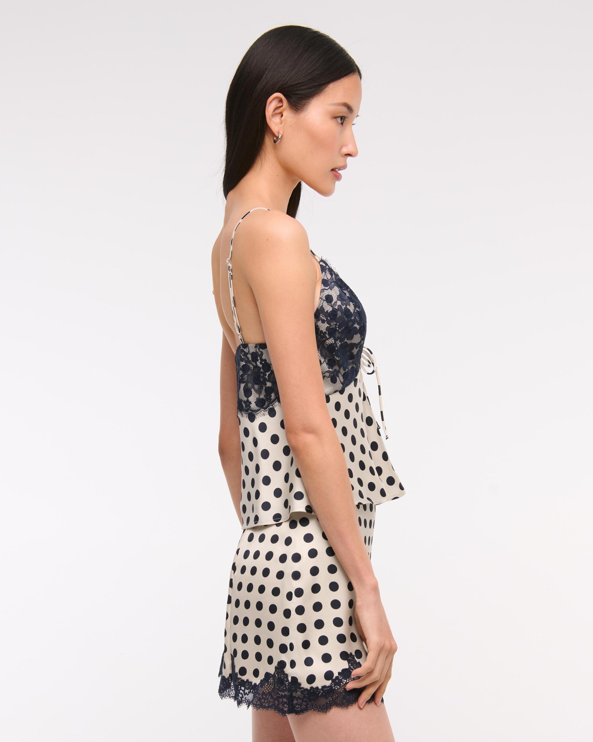 Lace and Satin V-Neck Cami Product Image