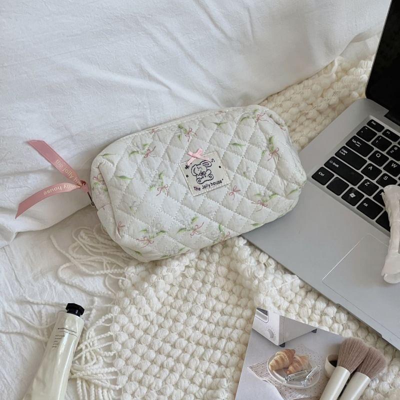 Floral Print Fabric Makeup Bag (Various Designs) Product Image