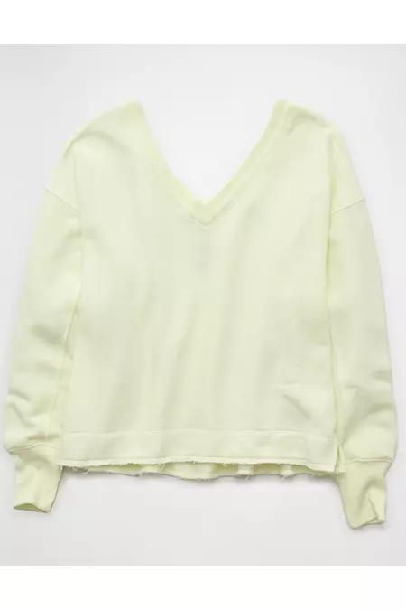AE Saltwash Double V-Neck Sweatshirt Women's Product Image