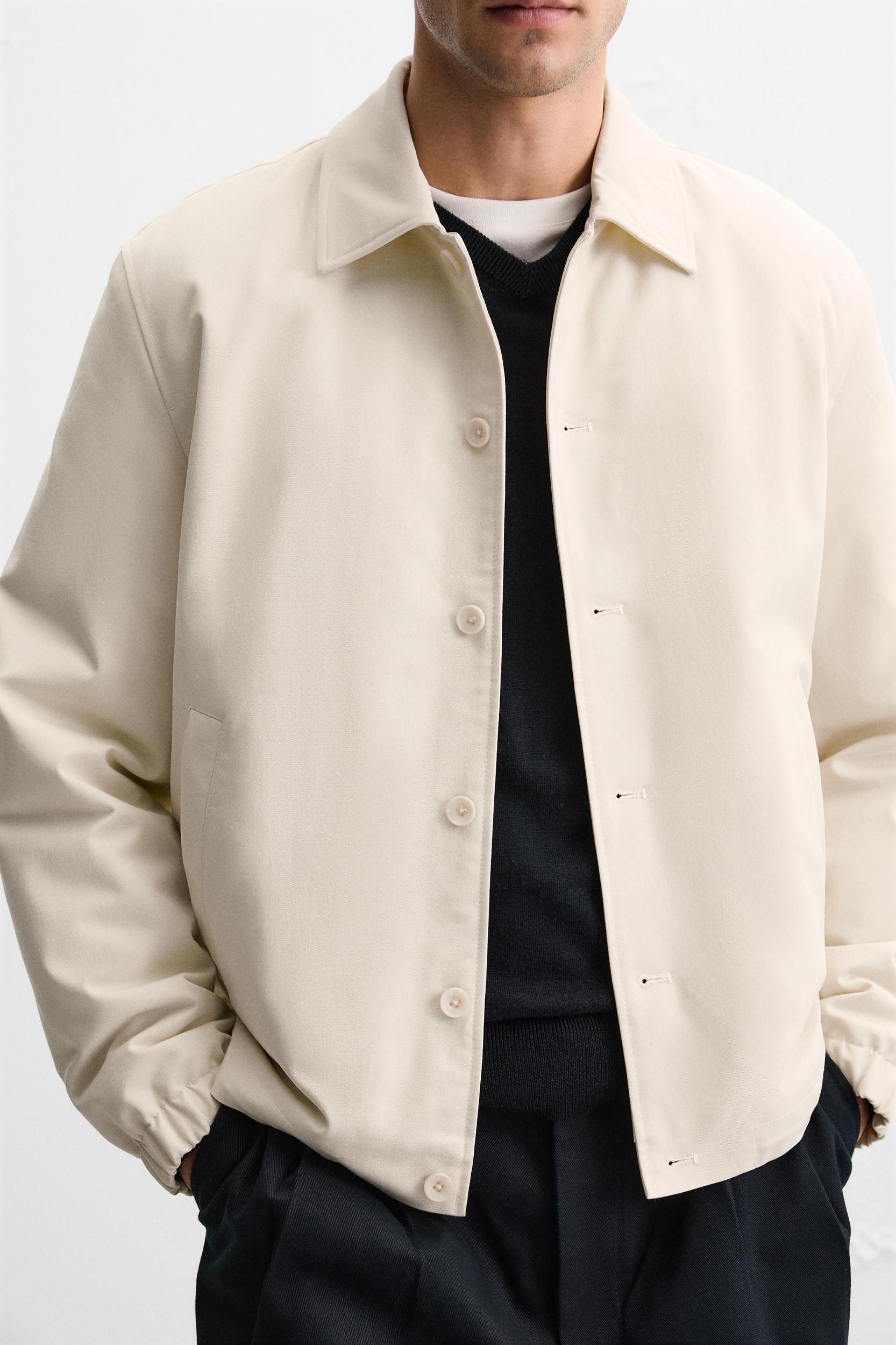 TEXTURED WEAVE OVERSHIRT Product Image