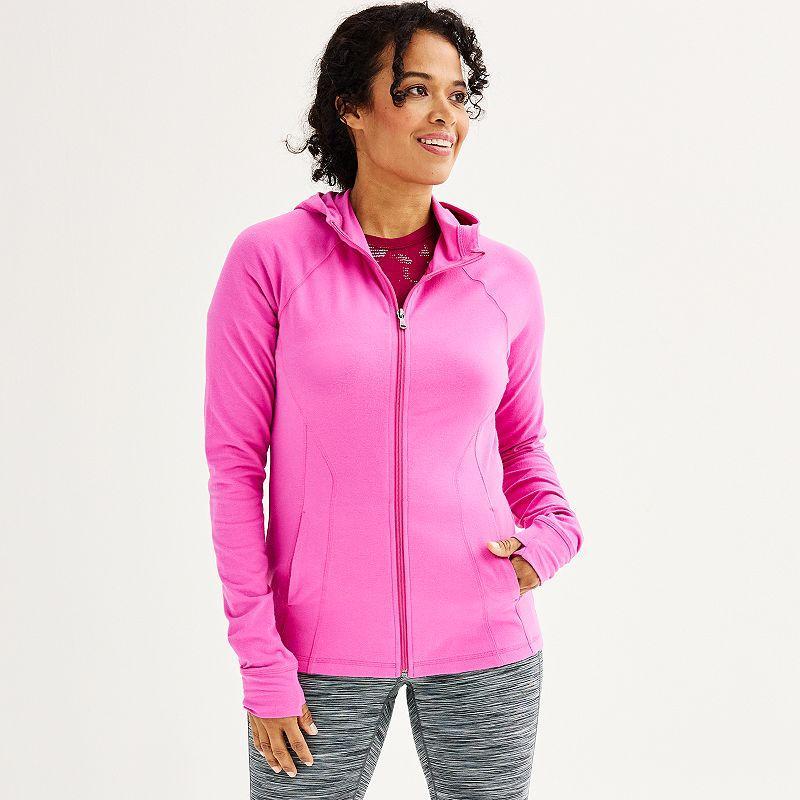 Women's Tek Gear® Essential Hooded Jacket, Size: Small, Blue Romance Product Image