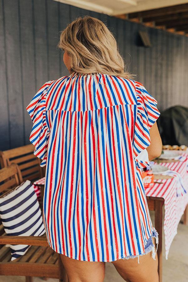 Smiles and Stripes Shift Top Curves Product Image