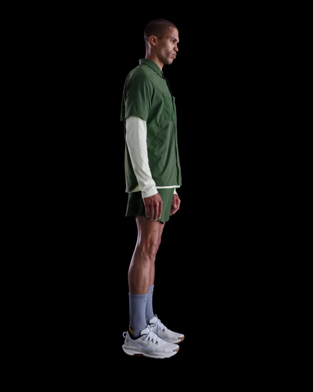 Nike Trail Men's Dri-FIT UV Running Button-Up Shirt Product Image