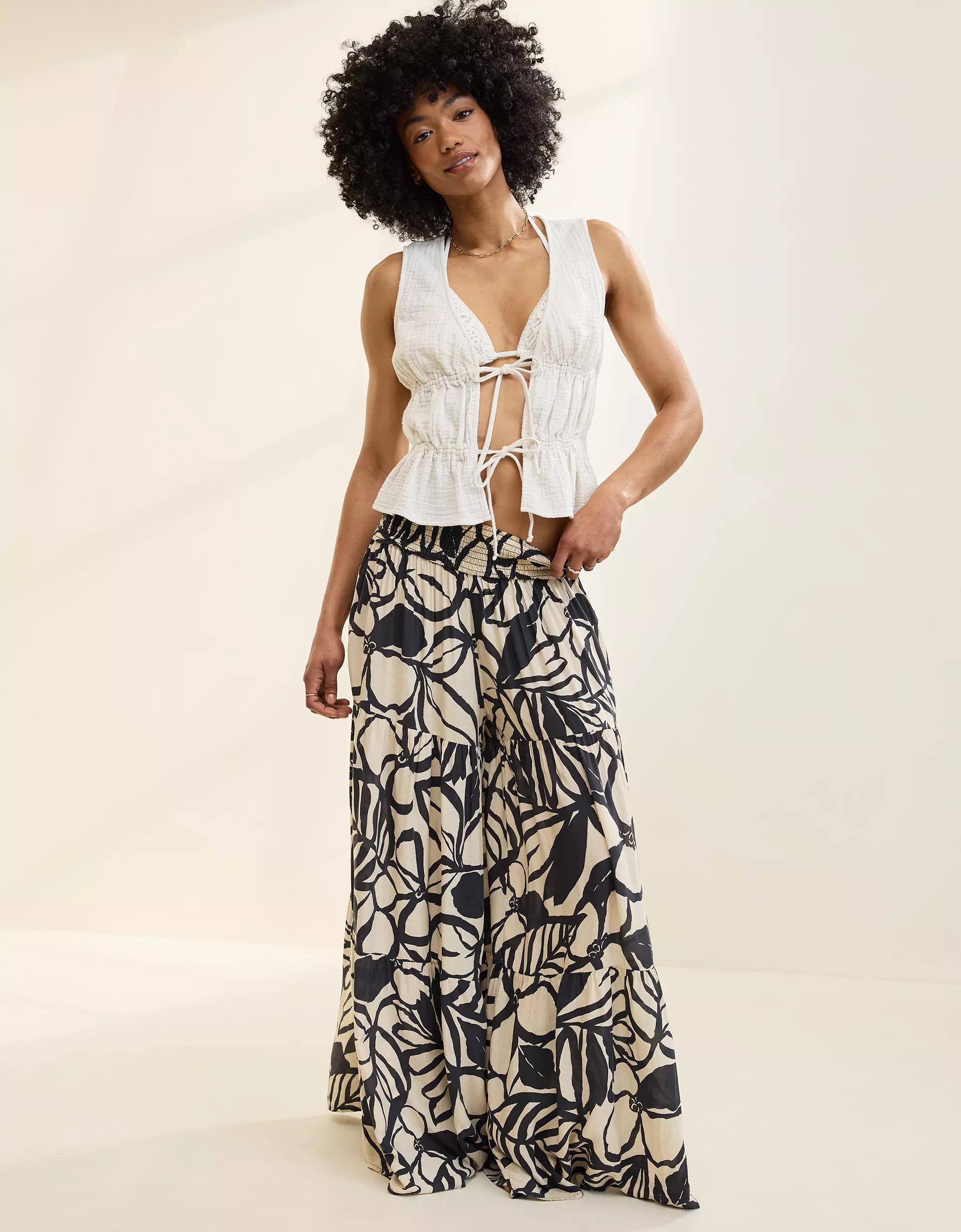 Aerie Tie Front Tank Top Product Image