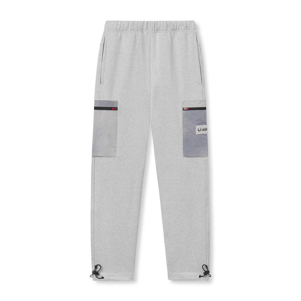 0914. Tech-Terry™ Paneled Cinch Cargo Jogger - Heather Grey/Wave-dye Product Image