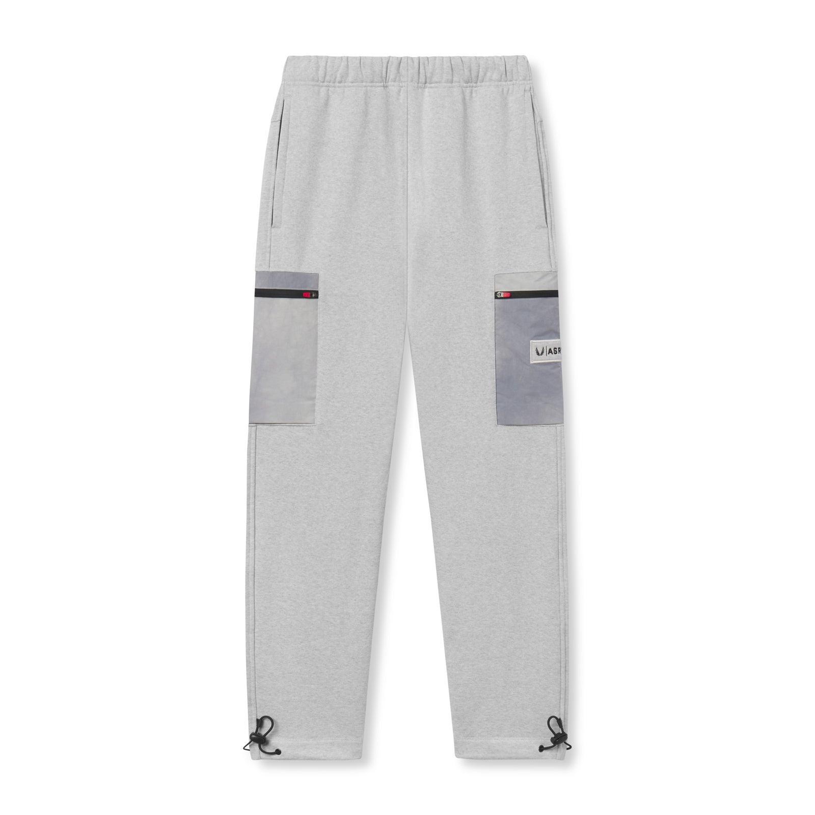 0914. Tech-Terry™ Paneled Cinch Cargo Jogger - Heather Grey/Wave-dye Product Image
