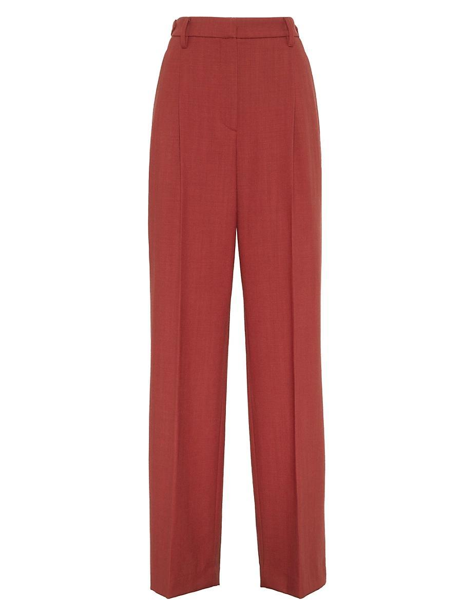 Womens Malfil Virgin Wool Twill Relaxed Tailored Trousers Product Image