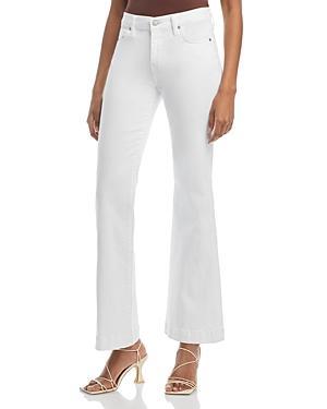 7 For All Mankind Slim Illusion Dojo High Rise Wide Leg Jeans in Luxe White Product Image