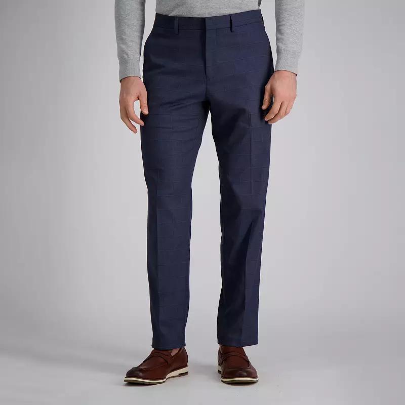 Men's J.M. Haggar Premium Tailored-Fit Stretch Flat-Front Suit Pants, Size: 38 X 32, Blue Windowpane Product Image