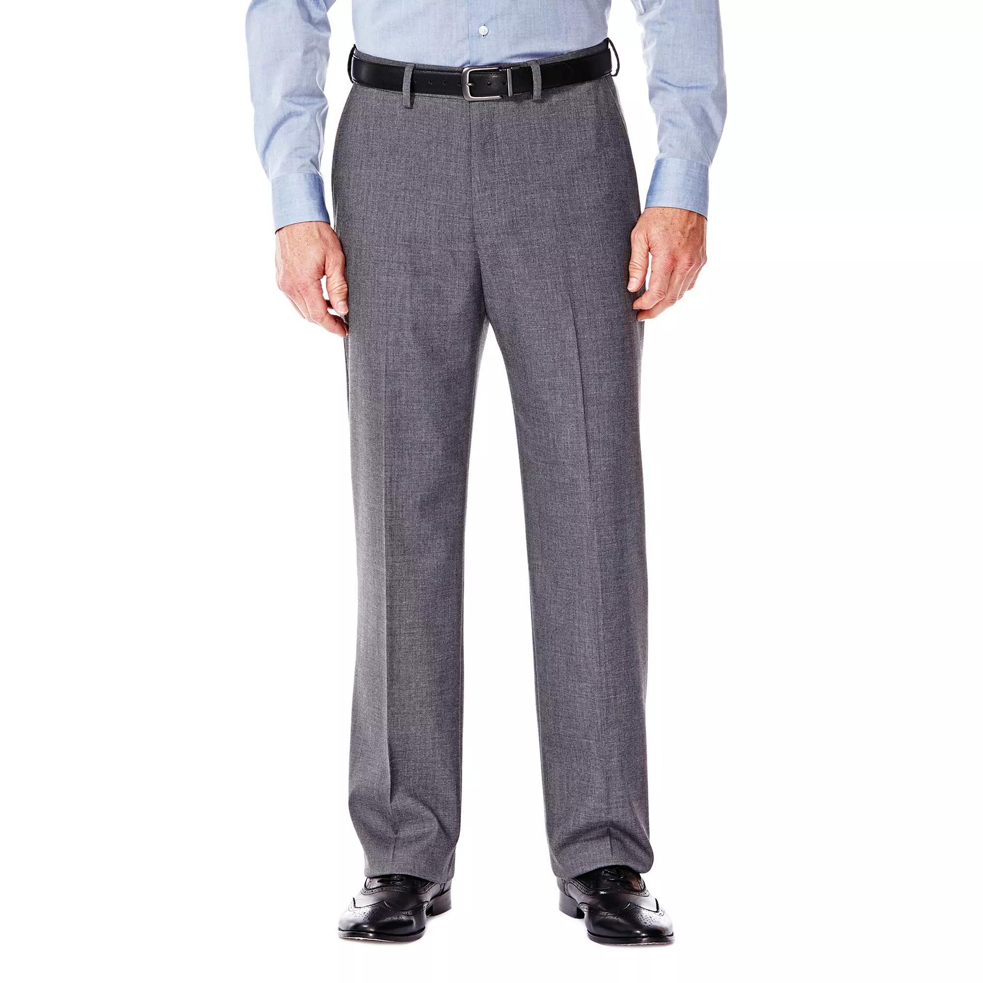 Men's J.M. Haggar® Premium Classic-Fit Flat-Front Stretch Suit Pants, Size: 40X29, Oatmeal Product Image