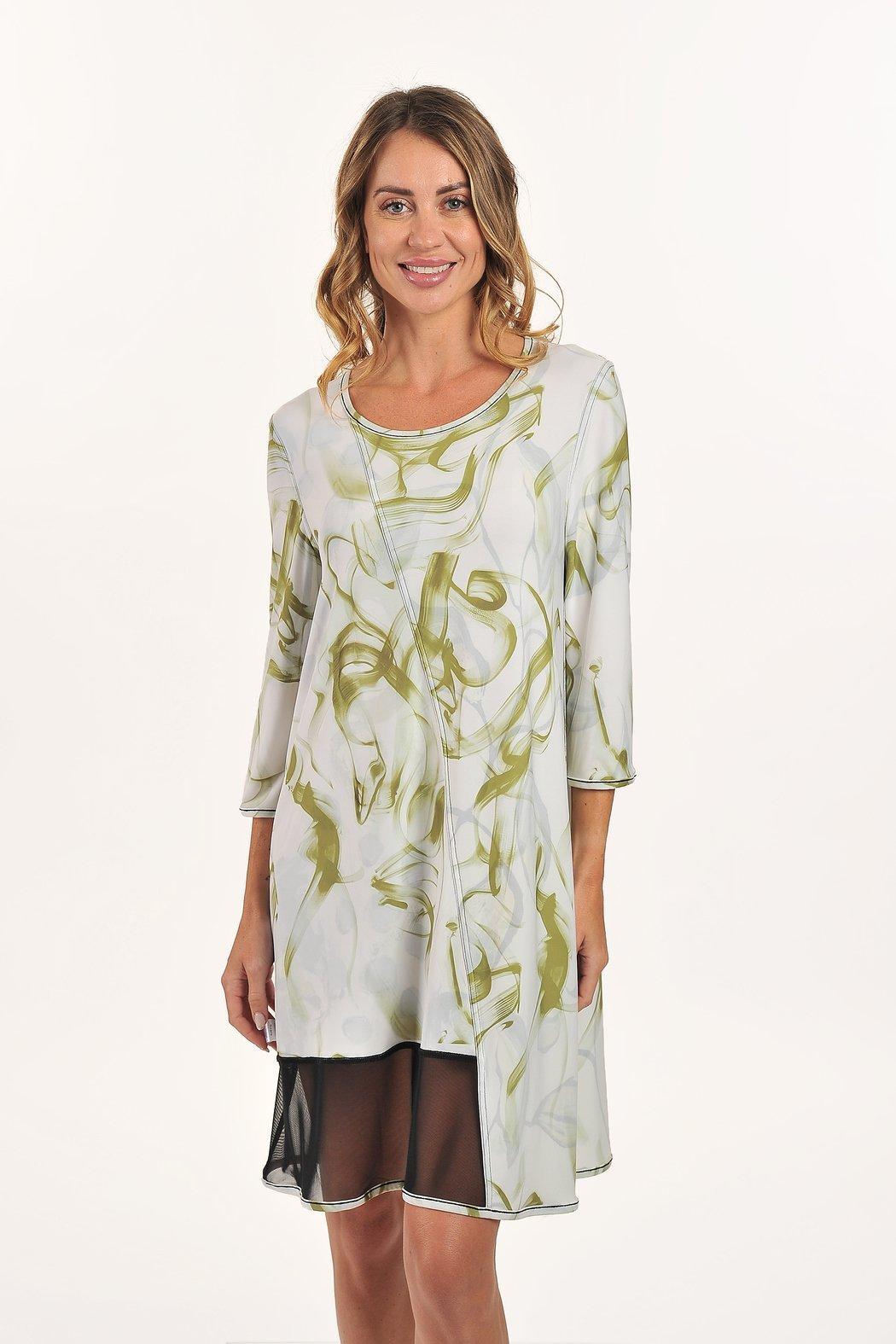 Lime Abstract Dress Product Image