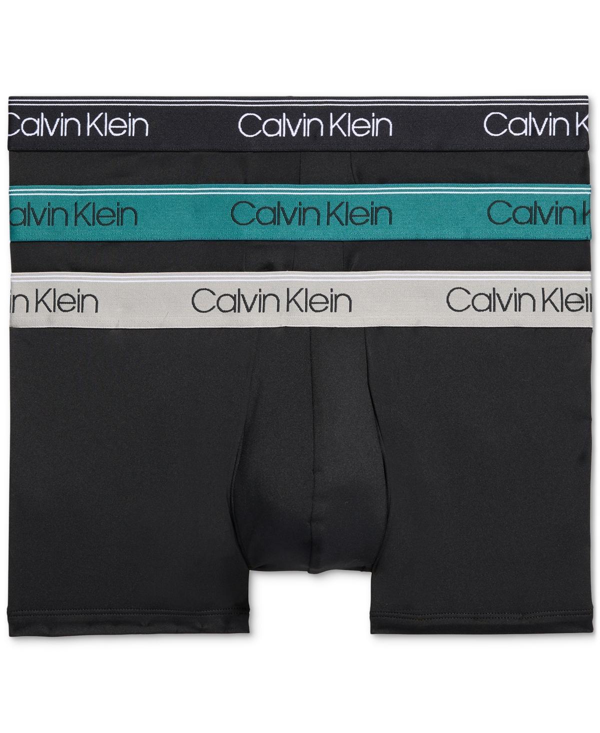 Calvin Klein Men's Micro Stretch 3-Pack Low Rise Trunk - Multi - XL Product Image