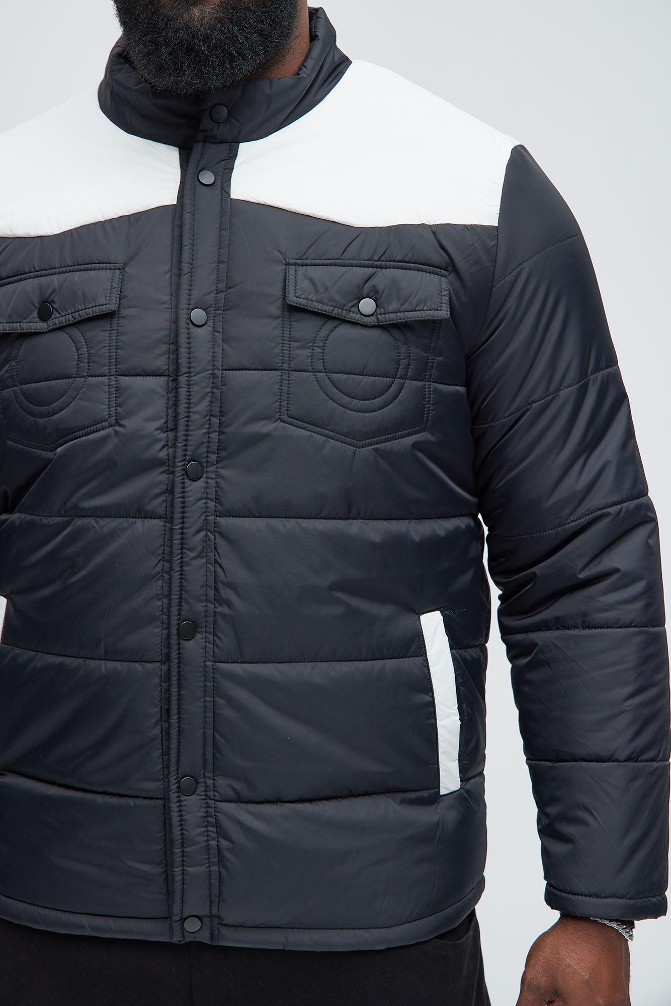 Trent Puffer Jacket - White Product Image