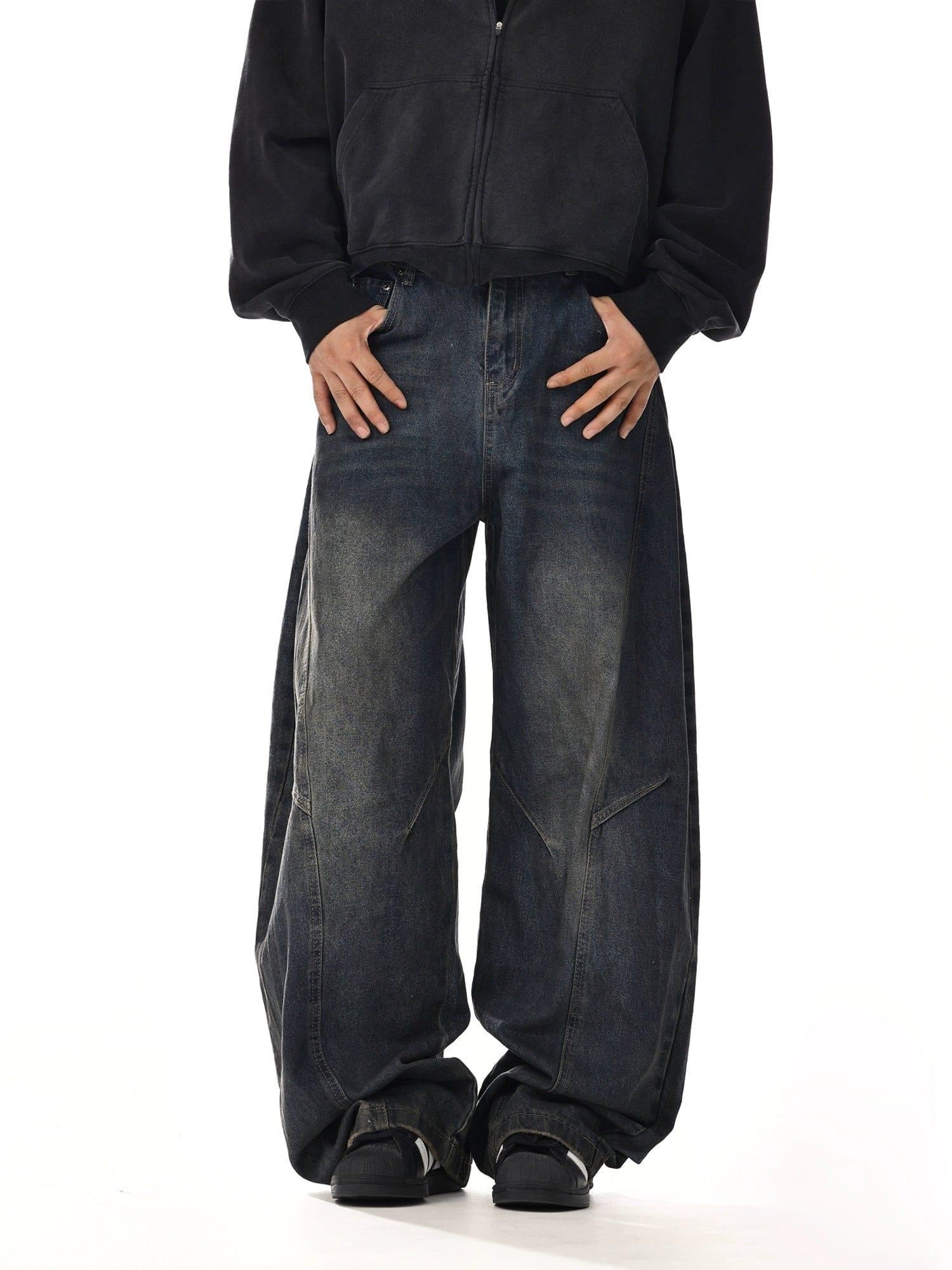 RT No. 12050 BLUE SCIMITAR STRAIGHT DENIM JEANS Product Image
