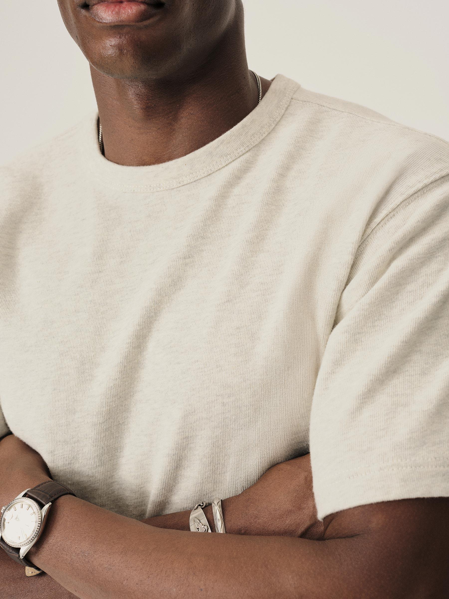 Heather Oat Field-Spec 90S Boxy Heavy Tee Product Image