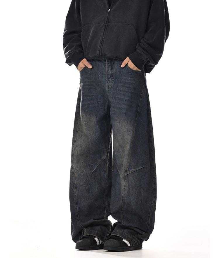 RT No. 12050 BLUE SCIMITAR STRAIGHT DENIM JEANS Product Image