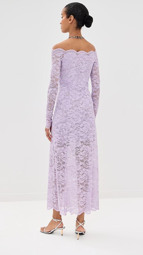 rabanne Lace Robe Dress | Shopbop Product Image