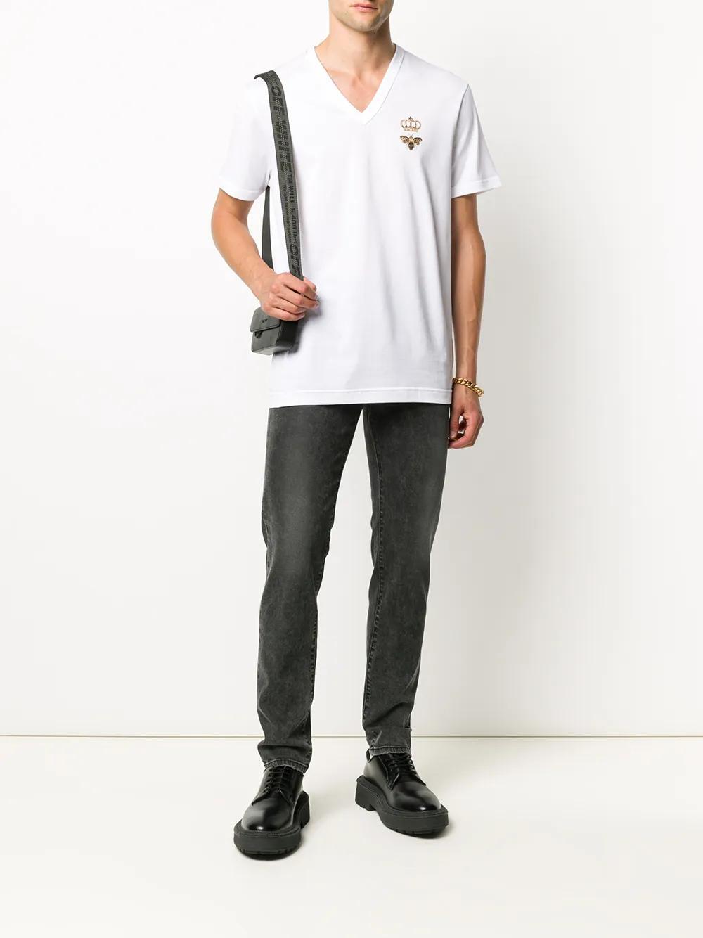 logo-appliqué slim-cut jeans Product Image