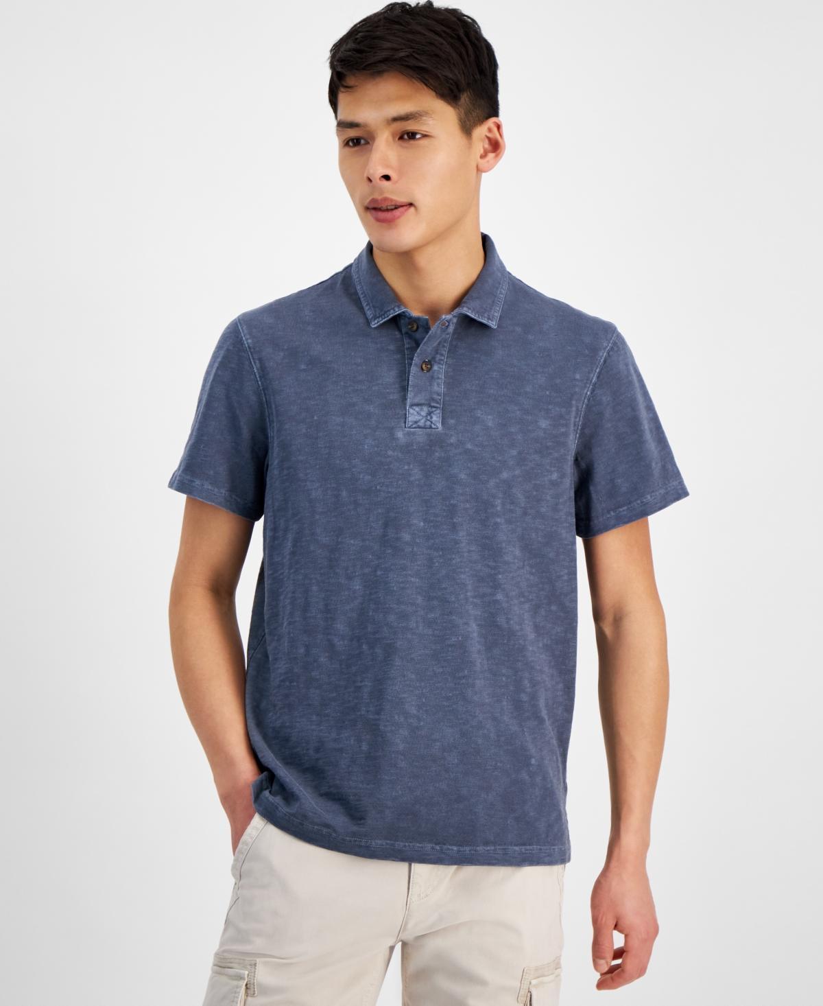 Sun + Stone Mens Regular-Fit Textured Polo Shirt, Created for Macys Product Image