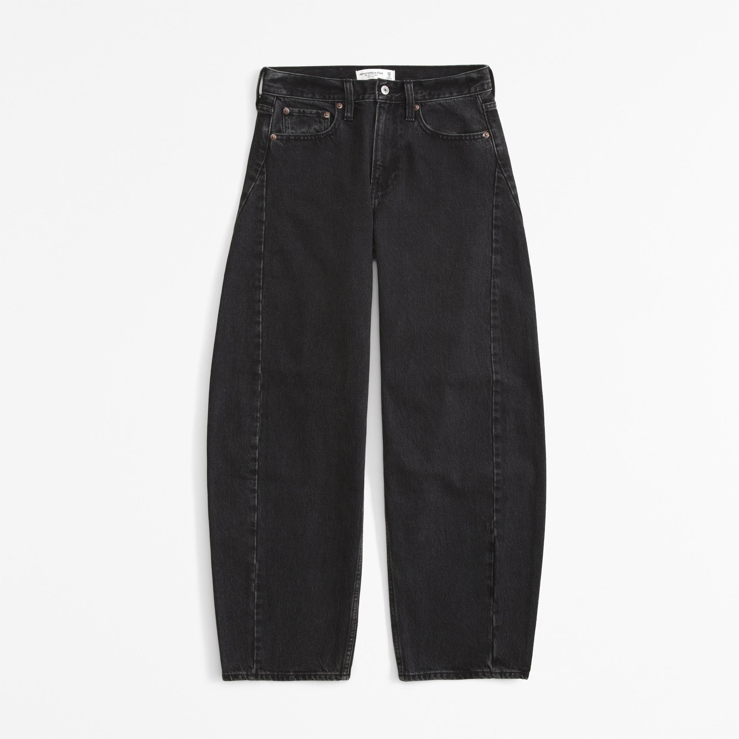 Mid Rise Barrel Jean Product Image