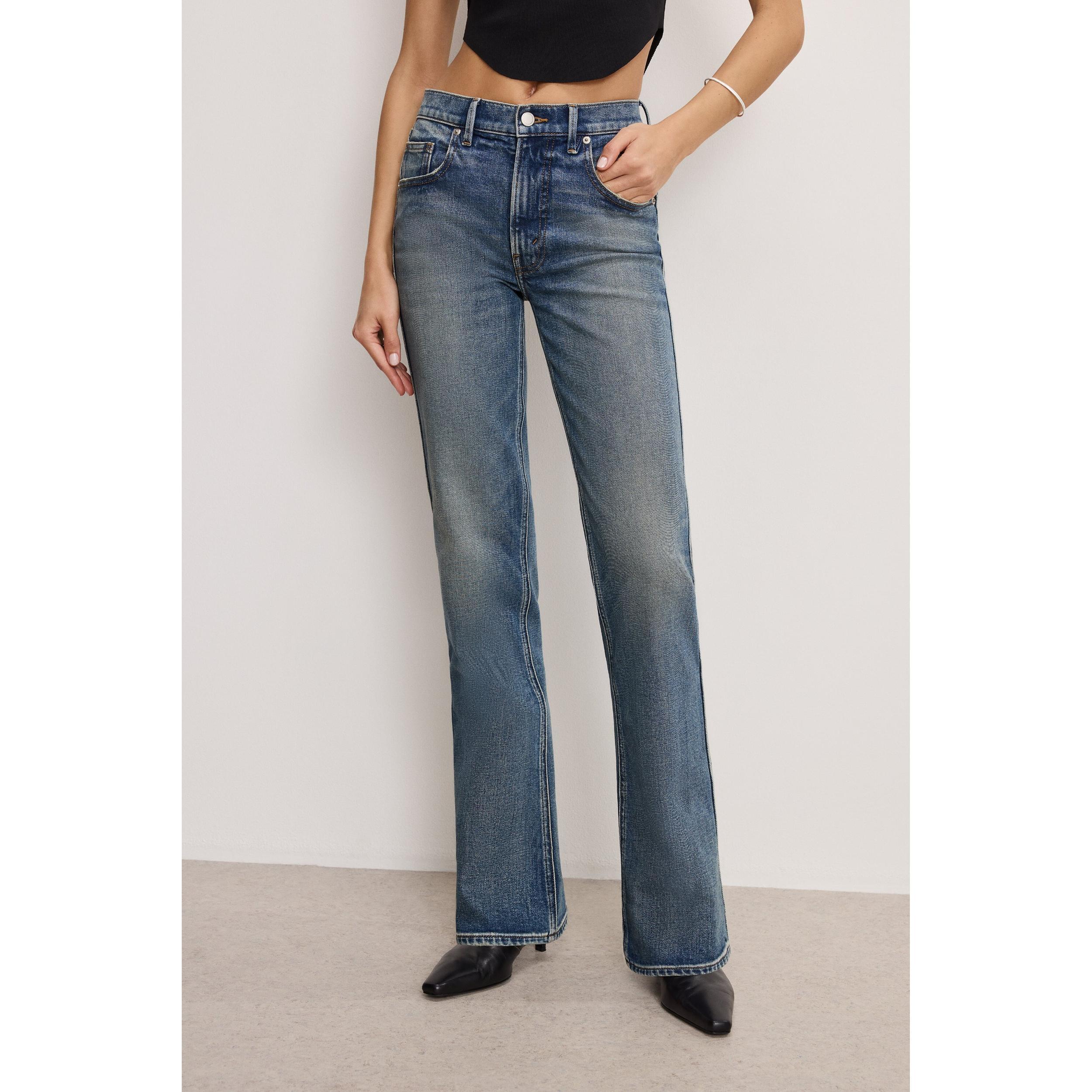 Womens Good Standard Bootcut Jeans | Indigo, 3 Size 4 | Good American by Khlo Kardashian Product Image