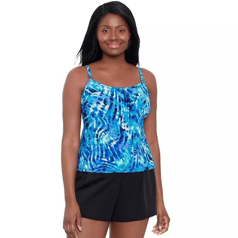 Women's Trimshaper Farrah Romper Swimsuit, Size: 10, Cool Blue Product Image