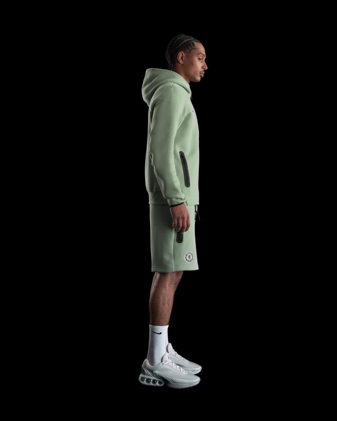 Chelsea FC Tech Windrunner Men's Nike Soccer Fleece Full-Zip Hoodie Product Image