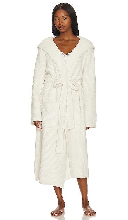 Barefoot Dreams Cozychic Solid Ribbed Hooded Lounge Cozy Robe Product Image