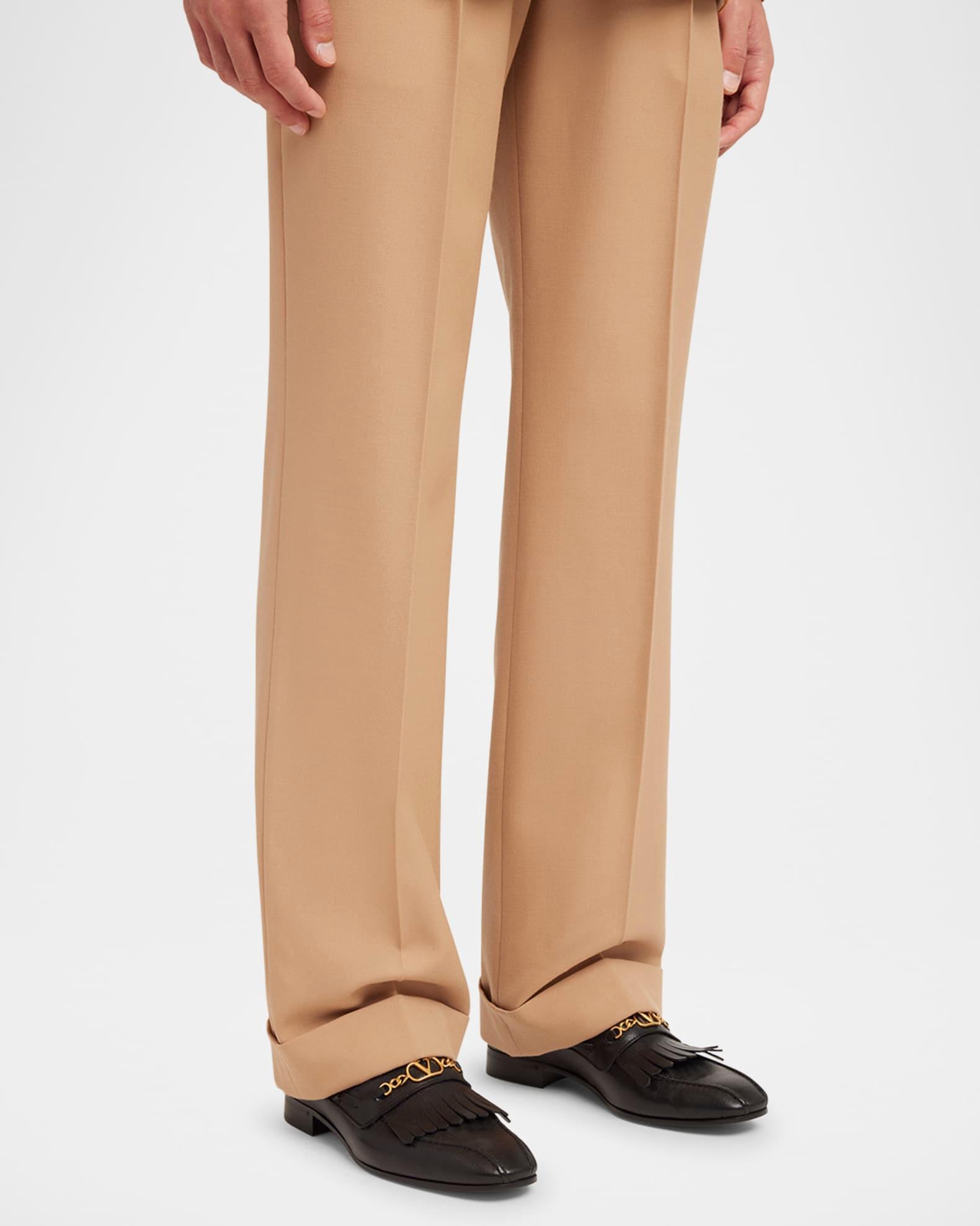 Mens Leather VLogo-Bit Loafers Product Image