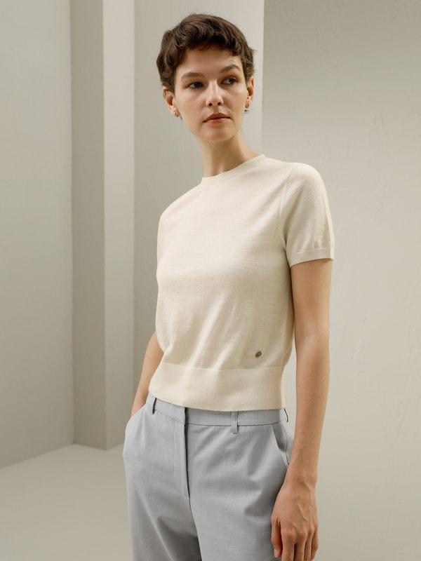 Cashmere Round Neck Sweater Product Image