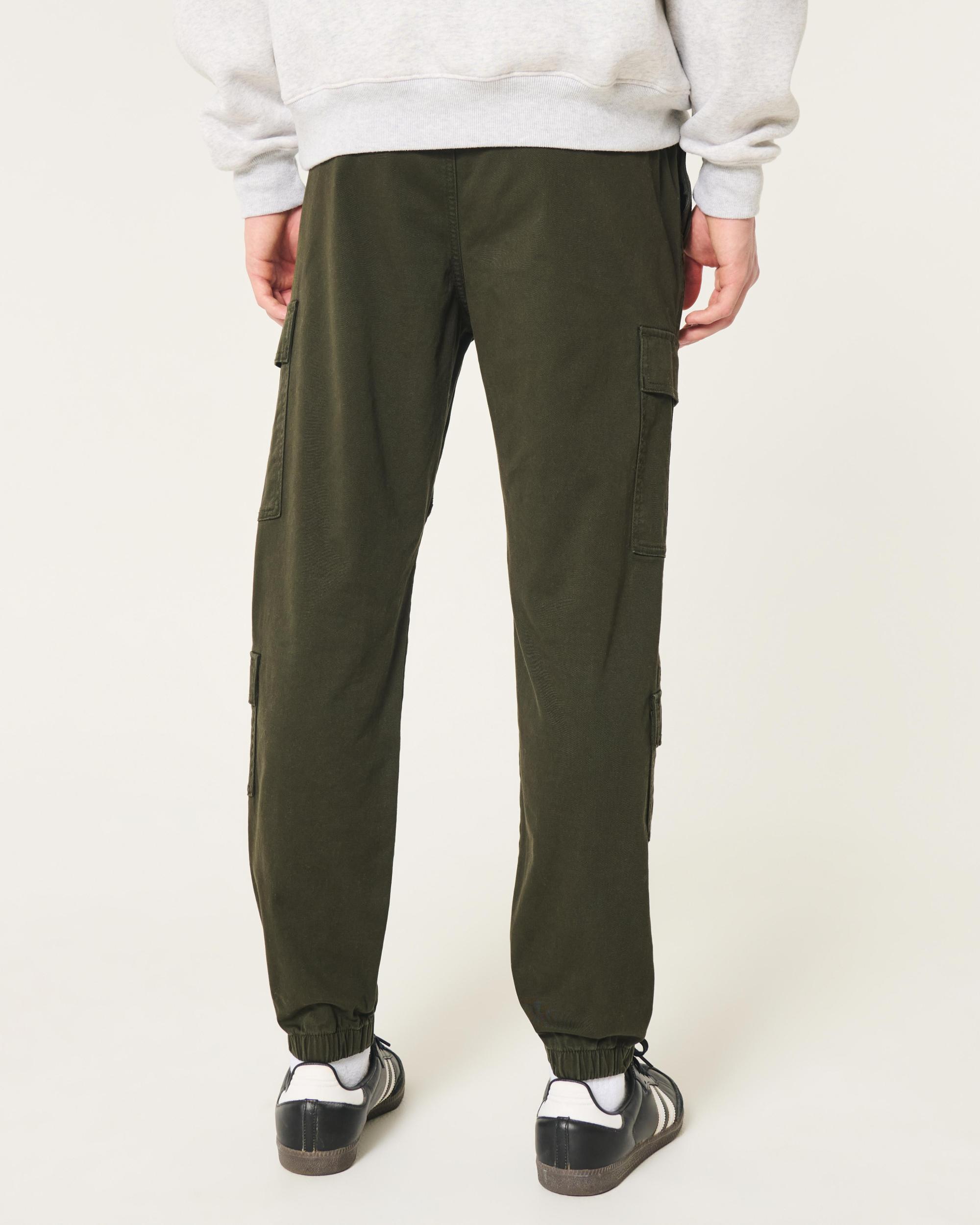 Relaxed Twill Cargo Joggers Product Image