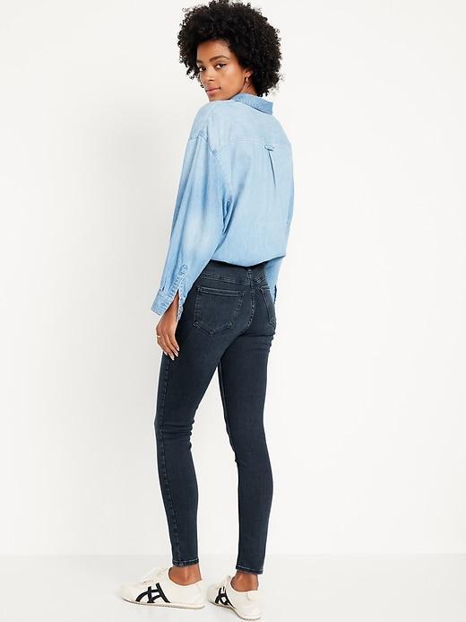 High-Waisted Rockstar Super-Skinny Jeans Product Image