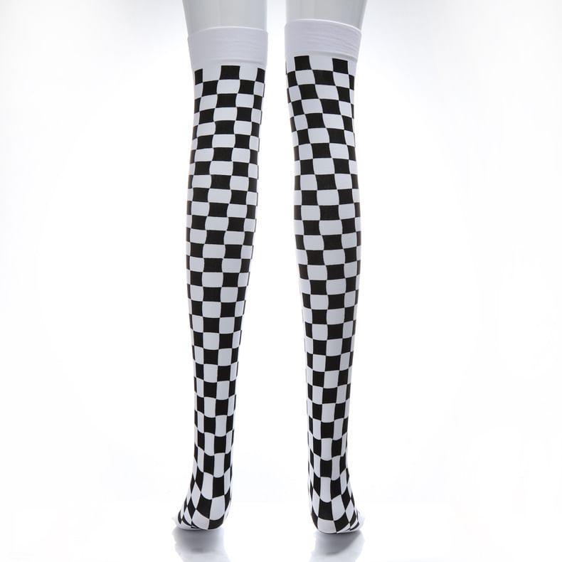Patterned Over-the-Knee Socks Product Image