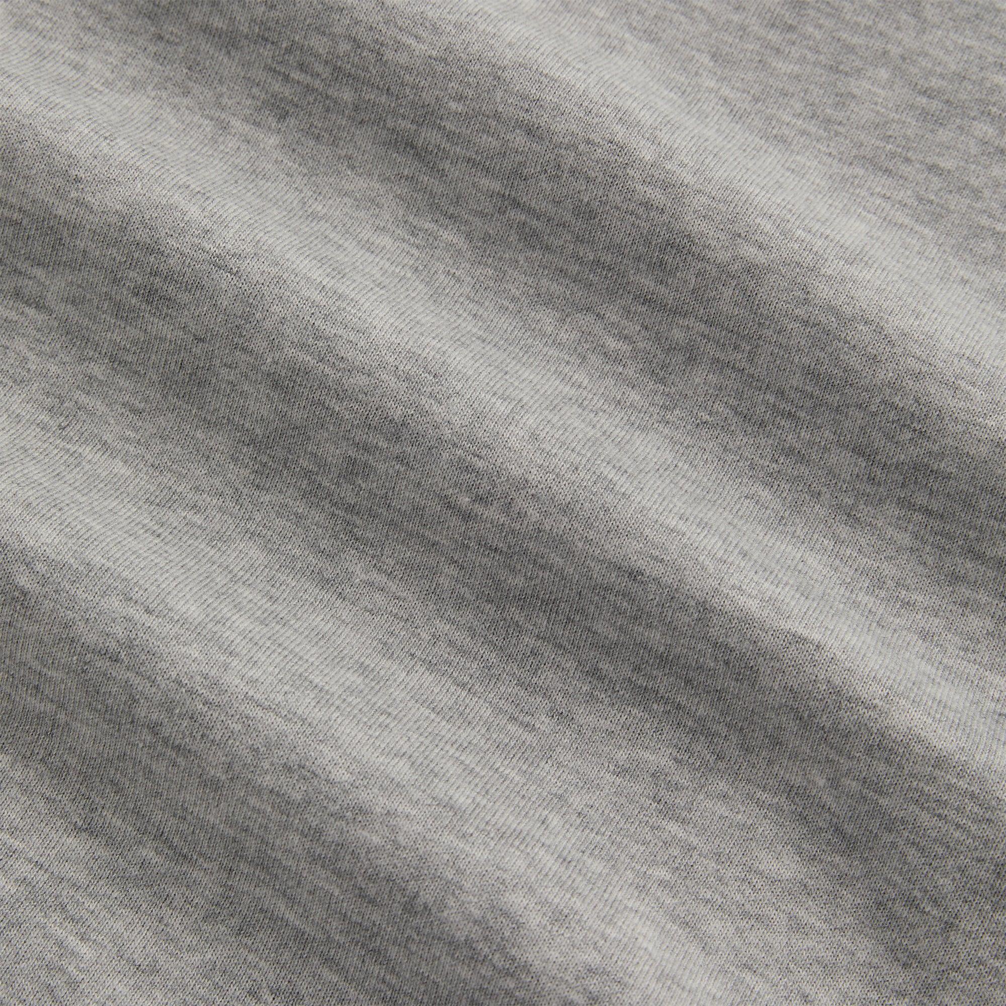 Kith Double Face Williams V Full Zip Hoodie - Mid Heather Grey Male Product Image