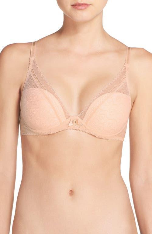 Festivite Lace Plunge Bra, Bright Pink Product Image