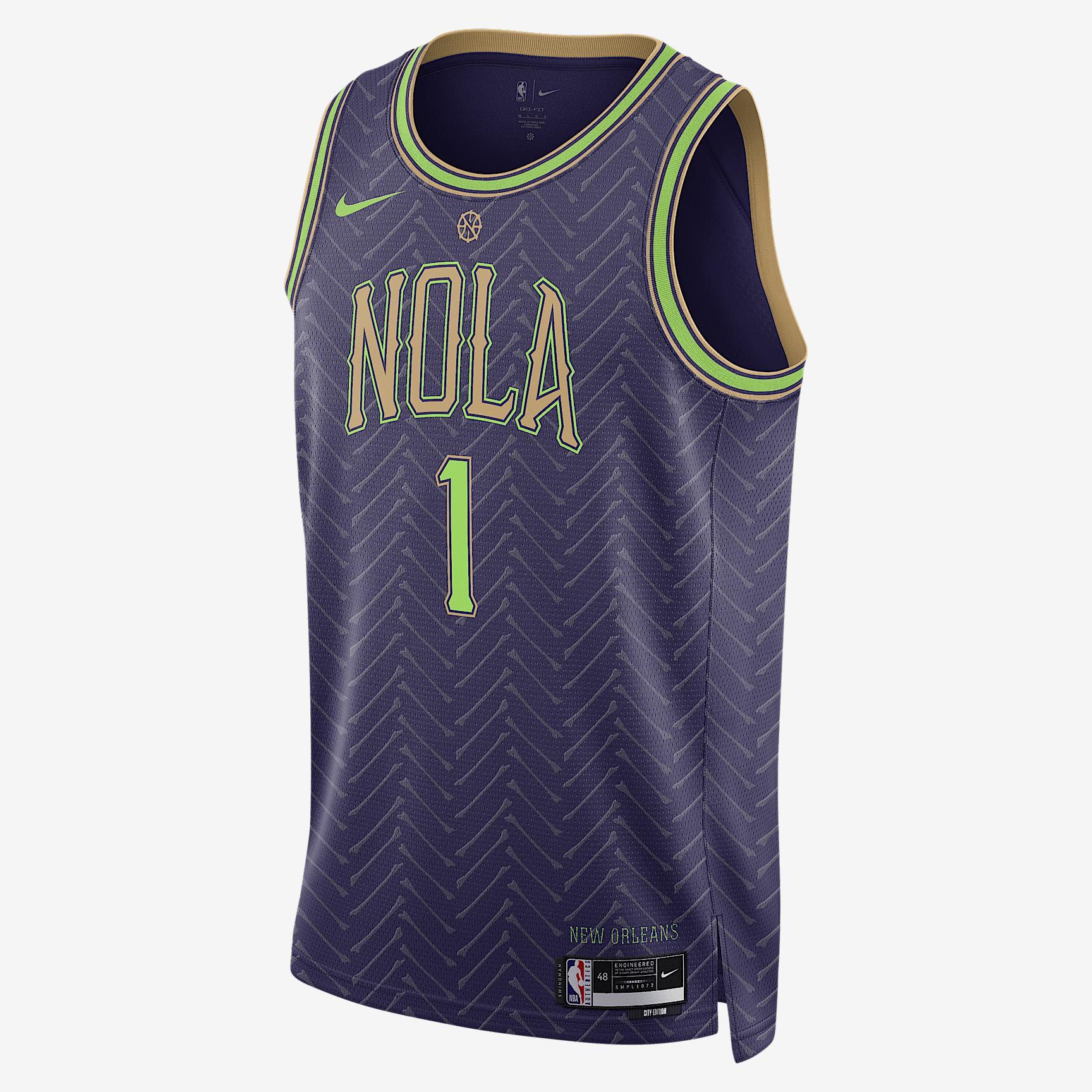 Zion Williamson New Orleans Pelicans 2024/25 City Edition Men's Nike Dri-FIT NBA Swingman Jersey Product Image