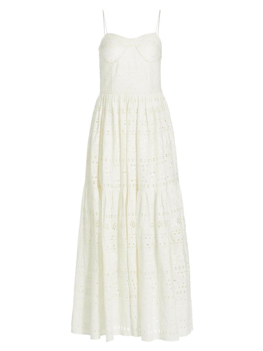 Womens Lola Cotton Eyelet Maxi Dress Product Image